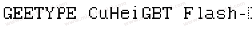 GEETYPE CuHeiGBT Flash字体转换